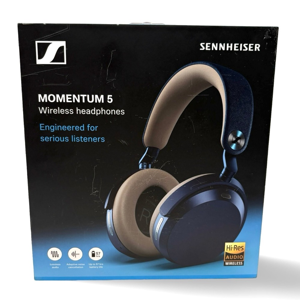 Sennheiser MOMENTUM 5 Wireless Headphones Denim M5AEBT ANC Over-Ear Sealed New